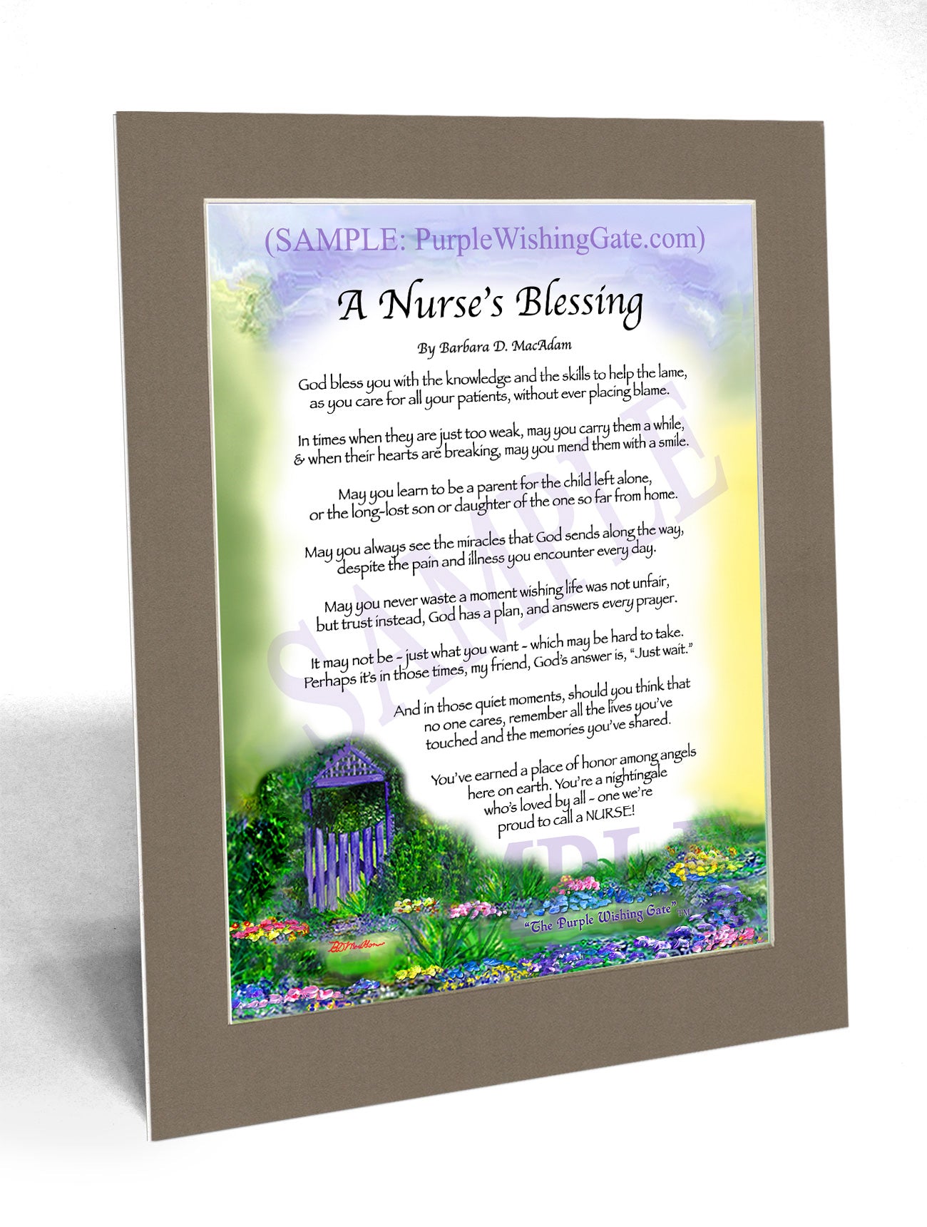 A Nurse's Blessing - Nurse's Gift - PurpleWishingGate.com