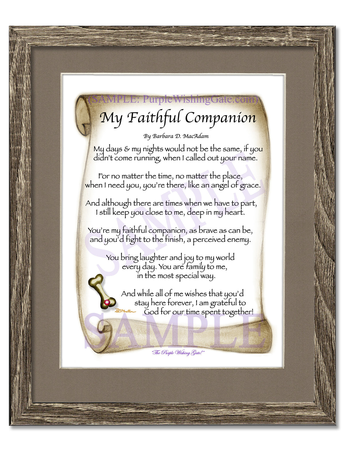 My Faithful Companion - Pet Blessing - PurpleWishingGate.com