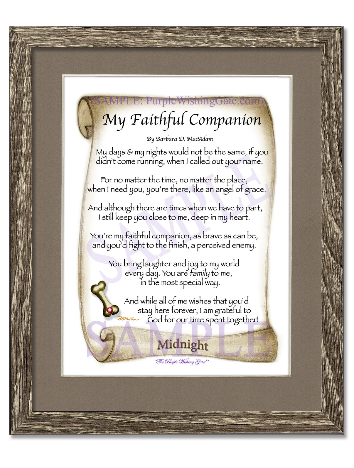 My Faithful Companion - Pet Blessing - PurpleWishingGate.com