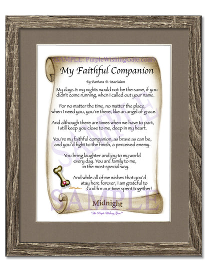 My Faithful Companion - Pet Blessing - PurpleWishingGate.com