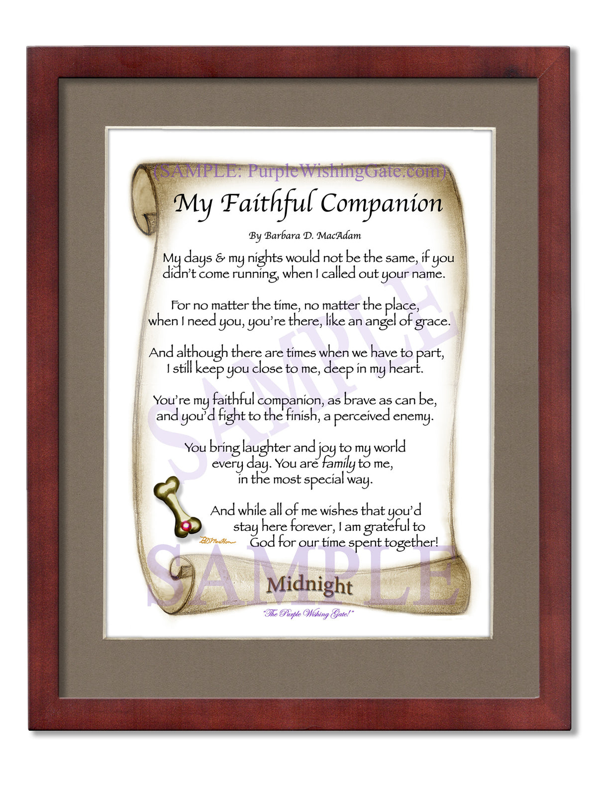 My Faithful Companion - Pet Blessing - PurpleWishingGate.com