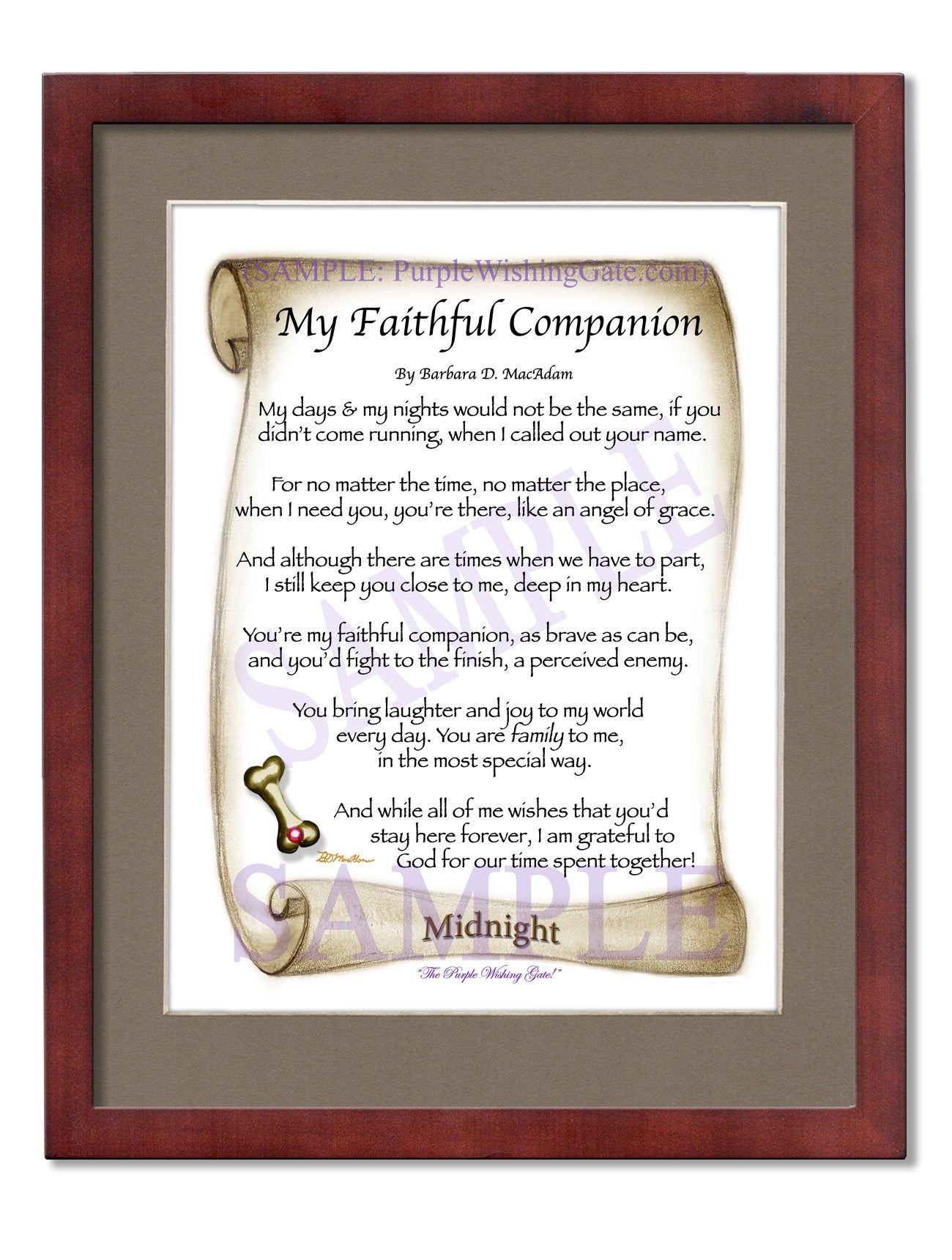 My Faithful Companion - Pet Blessing - PurpleWishingGate.com