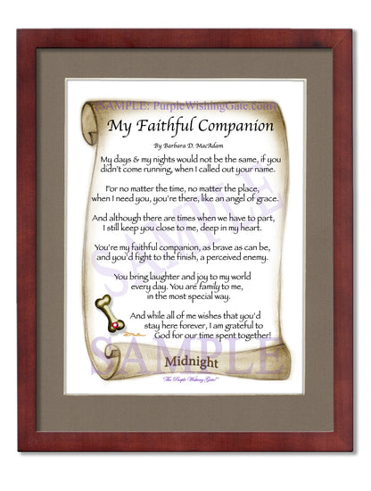 My Faithful Companion - Pet Blessing - PurpleWishingGate.com