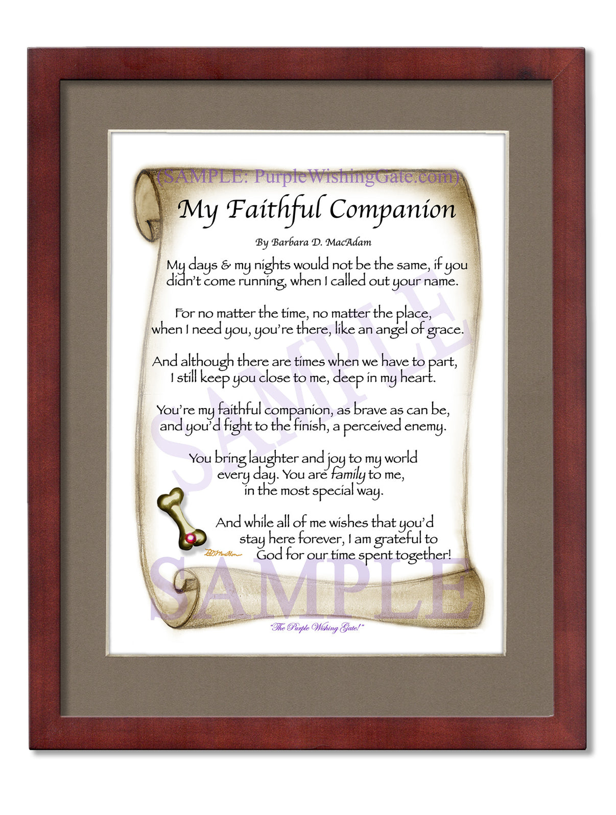 My Faithful Companion - Pet Blessing - PurpleWishingGate.com