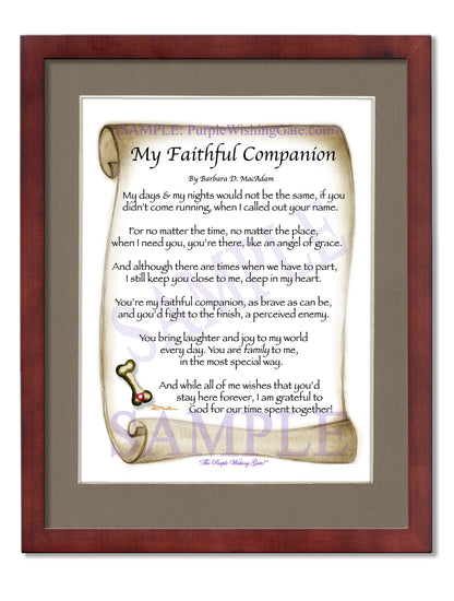 My Faithful Companion - Pet Blessing - PurpleWishingGate.com
