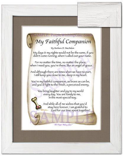 My Faithful Companion - Pet Blessing - PurpleWishingGate.com