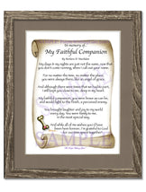 In memory of... My Faithful Companion - Pet Blessing - PurpleWishingGate.com