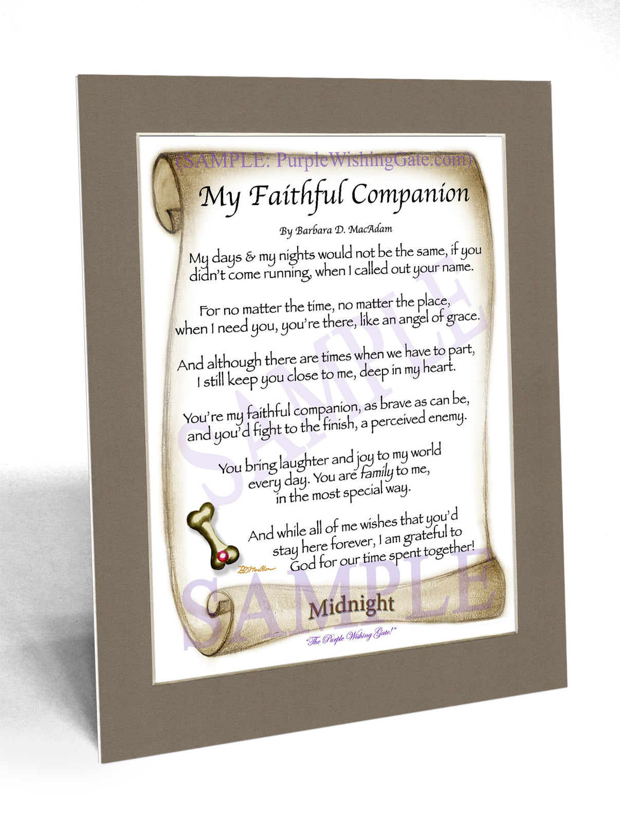 My Faithful Companion - Pet Blessing - PurpleWishingGate.com