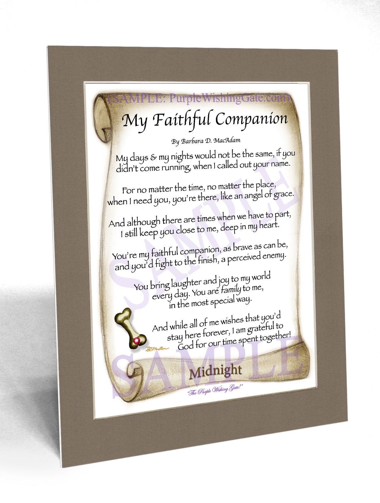 My Faithful Companion - Pet Blessing - PurpleWishingGate.com