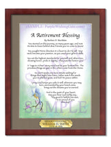 A Retirement Blessing - Retirement Gift - PurpleWishingGate.com