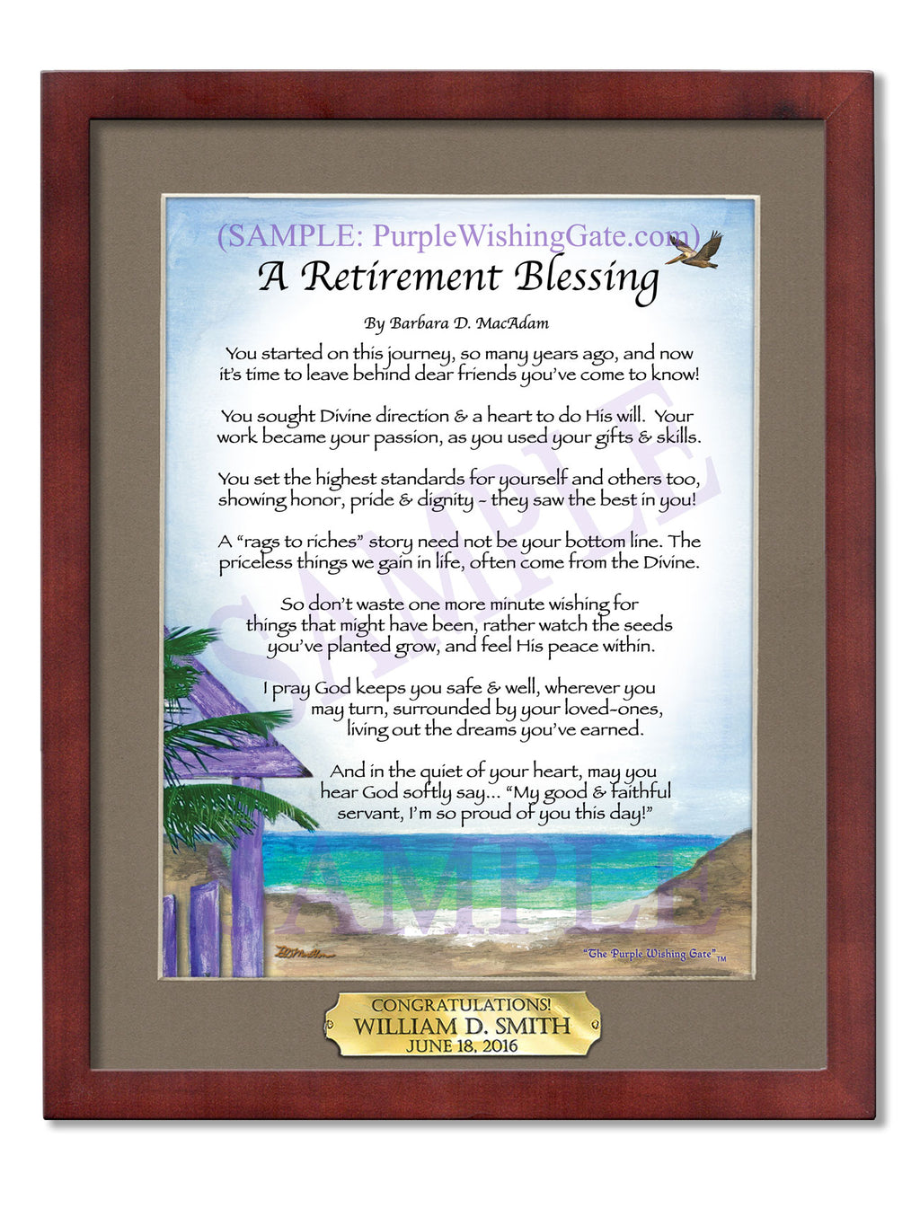 A Retirement Blessing - Retirement Gift - PurpleWishingGate.com