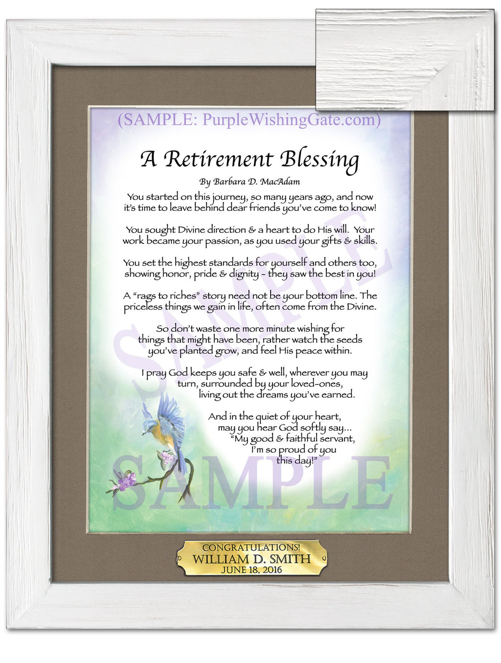 A Retirement Blessing - Retirement Gift - PurpleWishingGate.com