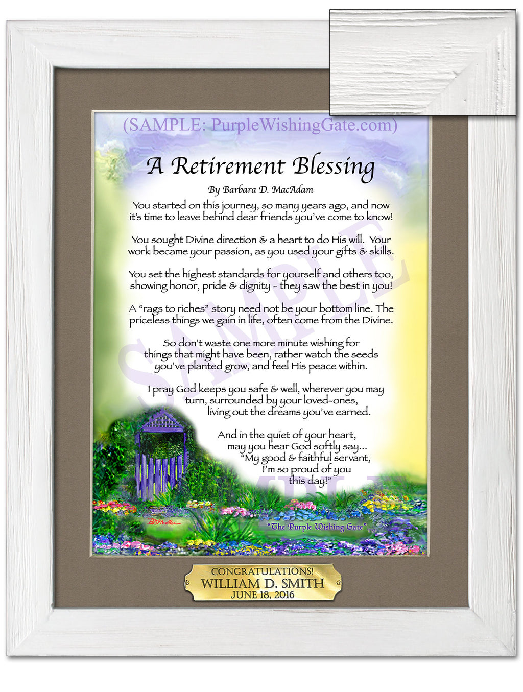 A Retirement Blessing - Retirement Gift - PurpleWishingGate.com