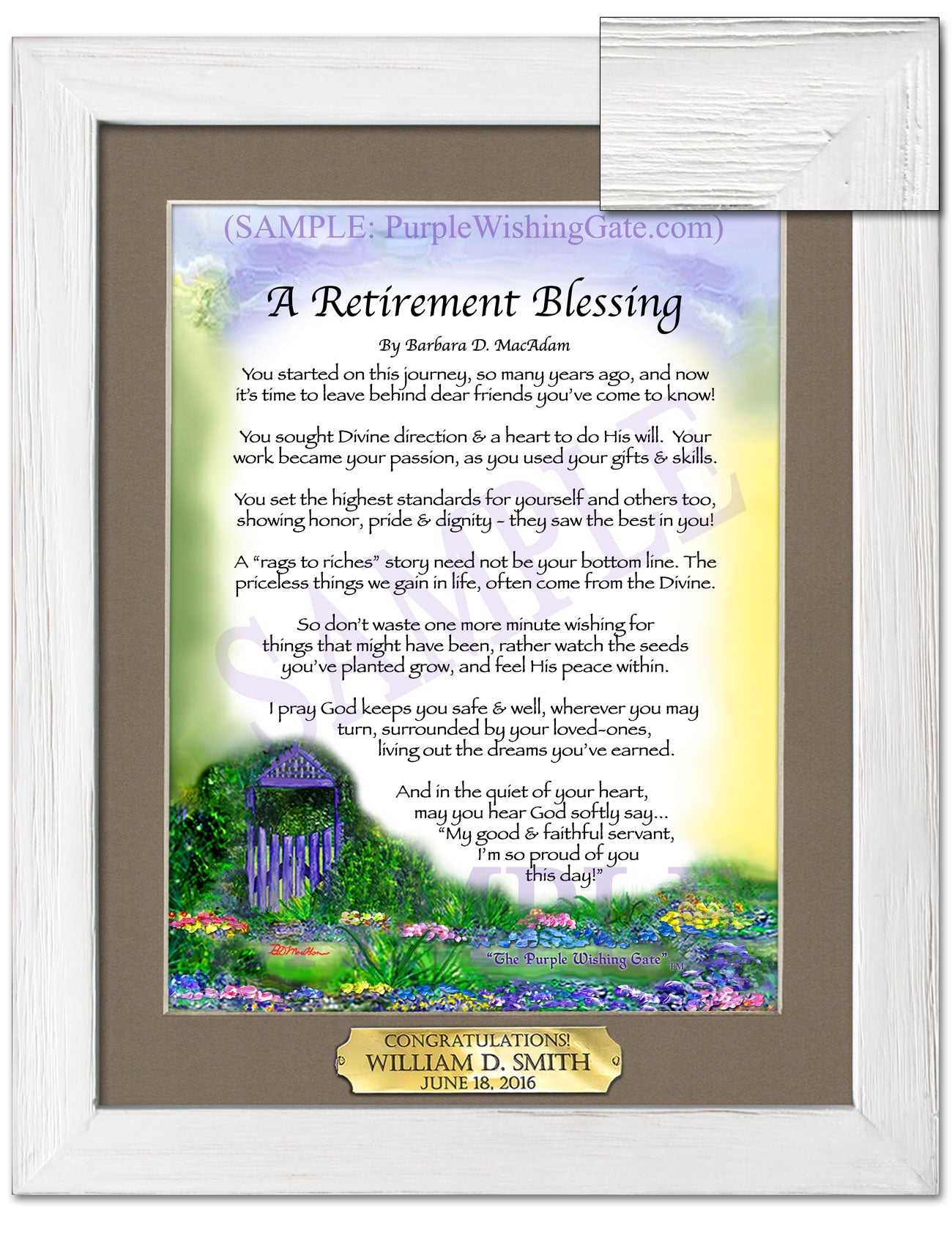 A Retirement Blessing - Retirement Gift - PurpleWishingGate.com