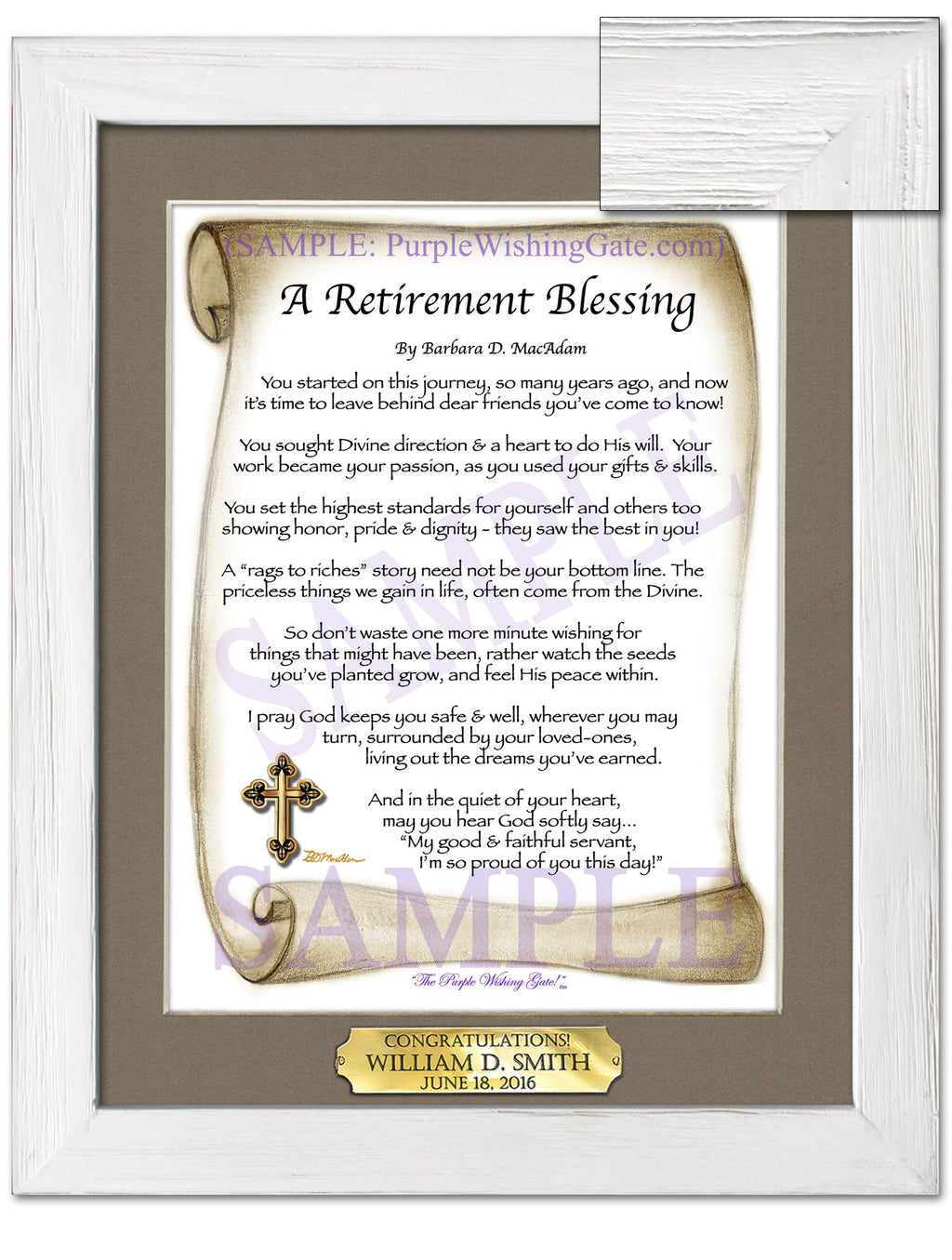 A Retirement Blessing - Retirement Gift - PurpleWishingGate.com
