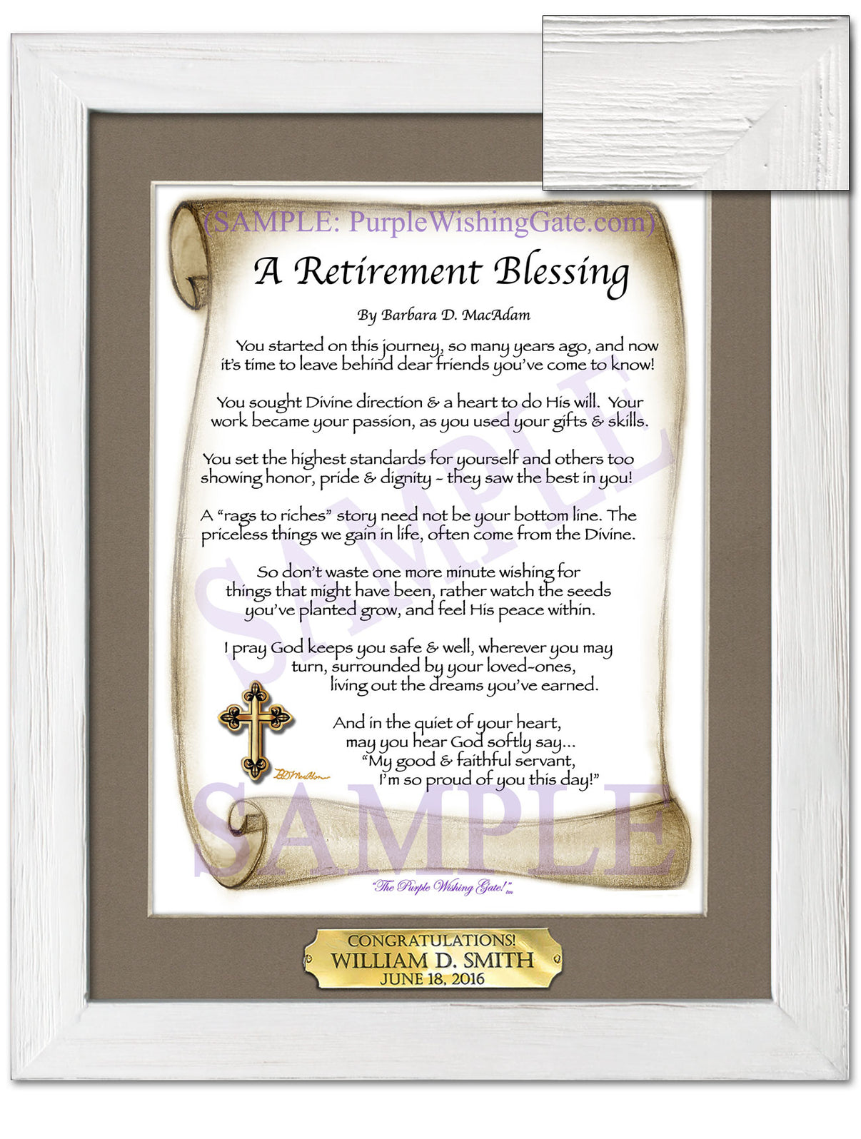 A Retirement Blessing - Retirement Gift - PurpleWishingGate.com