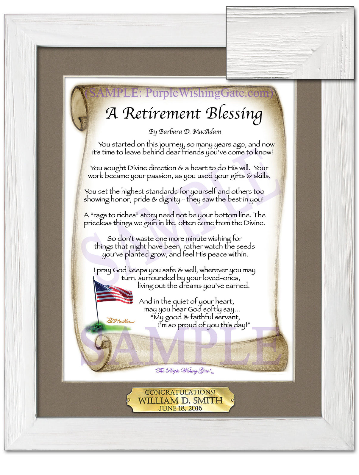 A Retirement Blessing - Retirement Gift - PurpleWishingGate.com