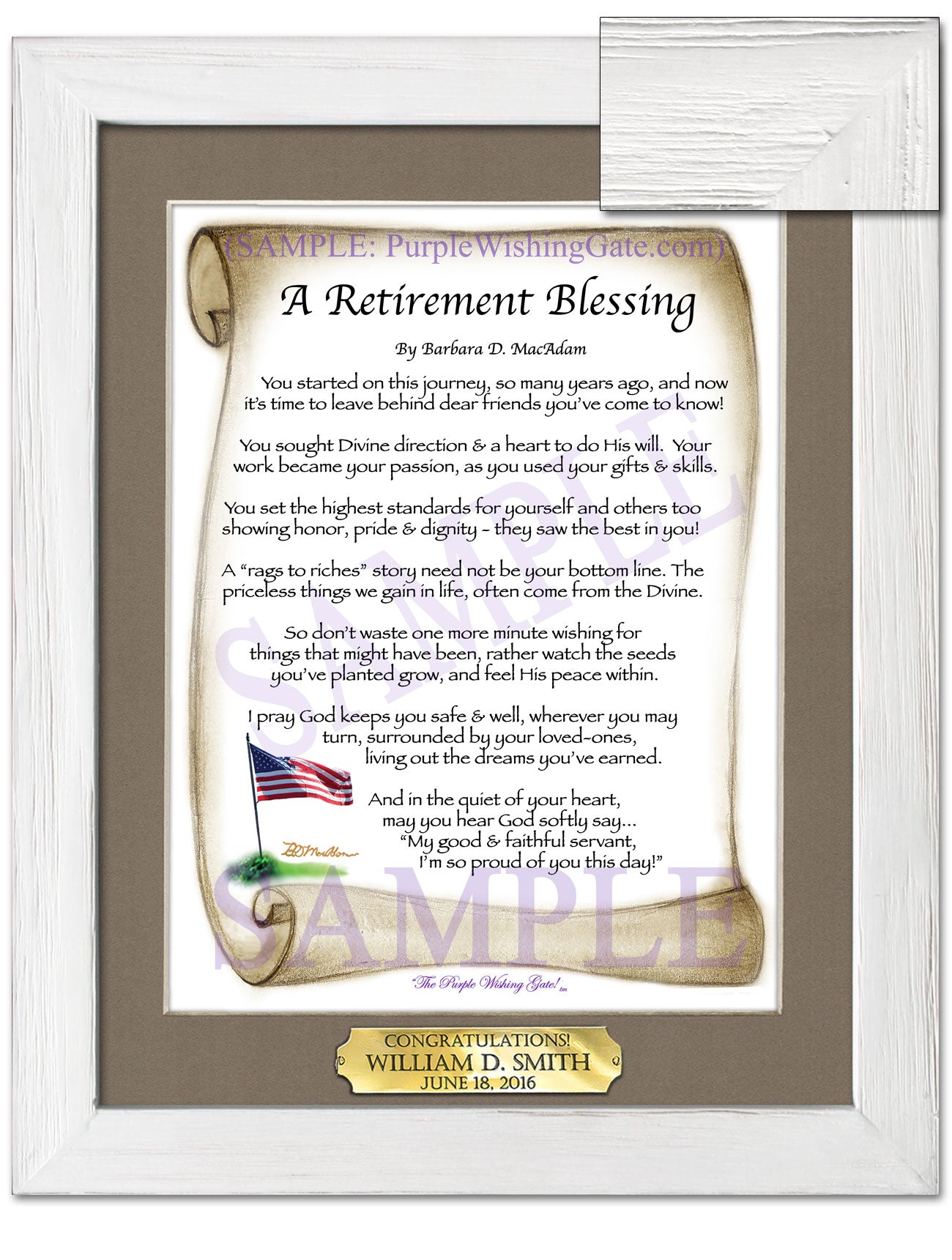 A Retirement Blessing - Retirement Gift - PurpleWishingGate.com