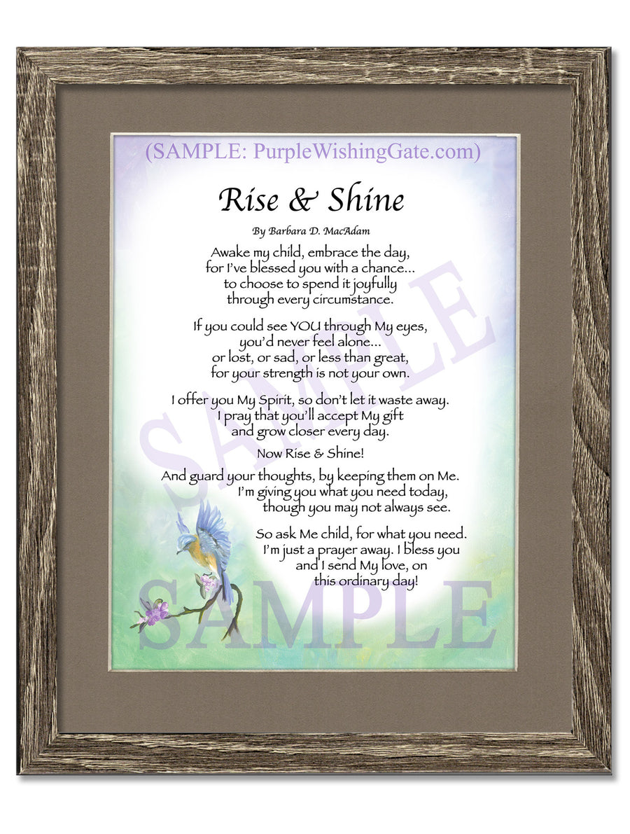 Rise and Shine: Personalized Daily Blessing Gift! | PurpleWishingGate