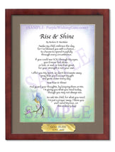 Rise and Shine - Encouragement Gift - PurpleWishingGate.com