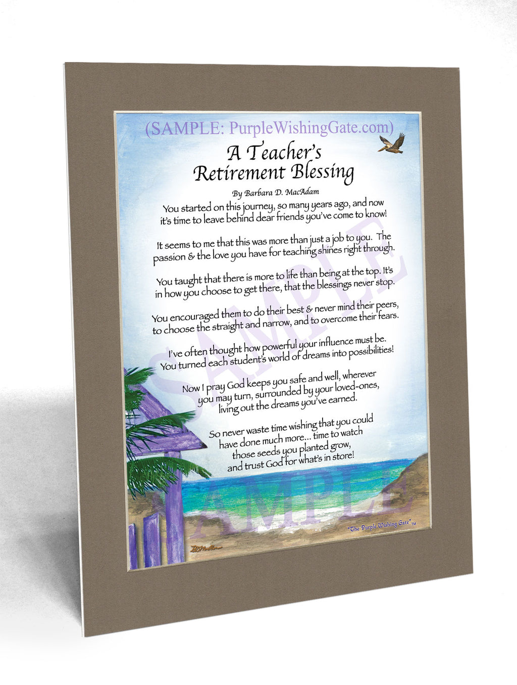 A Teacher's Retirement Blessing: Paradise Cove / 8x10
