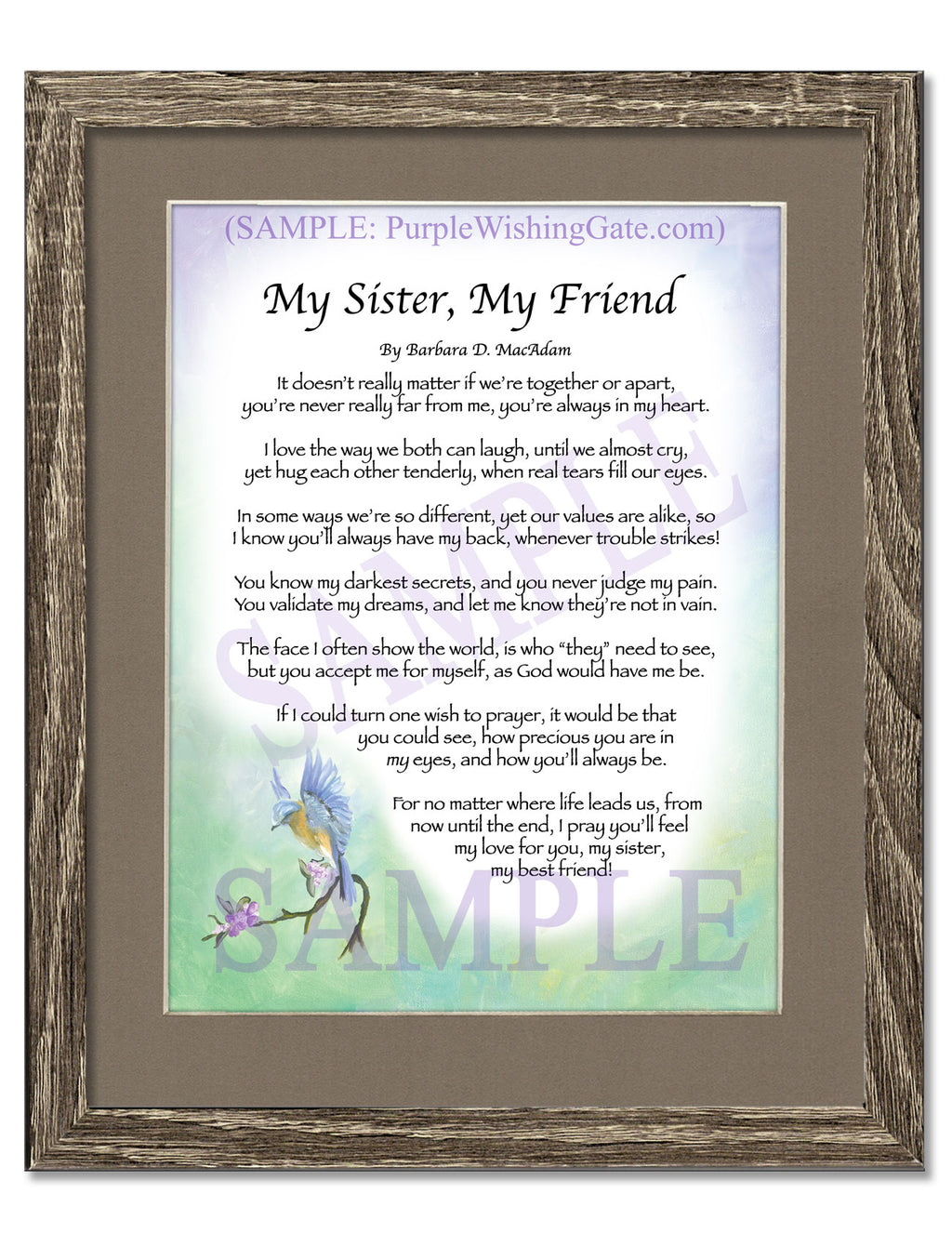 My Sister, My Friend - Sister-Women Gift - PurpleWishingGate.com