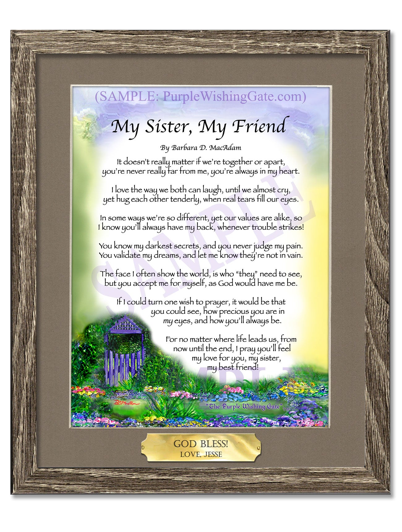 My Sister, My Friend - Sister-Women Gift - PurpleWishingGate.com
