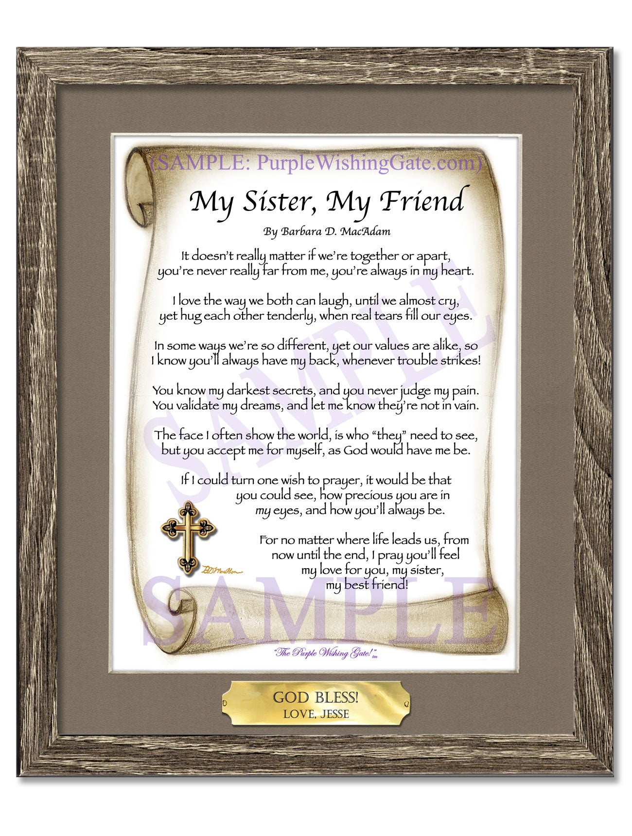 My Sister, My Friend - Sister-Women Gift - PurpleWishingGate.com