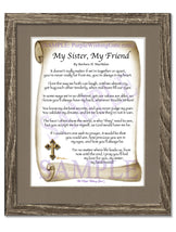 My Sister, My Friend - Sister-Women Gift - PurpleWishingGate.com