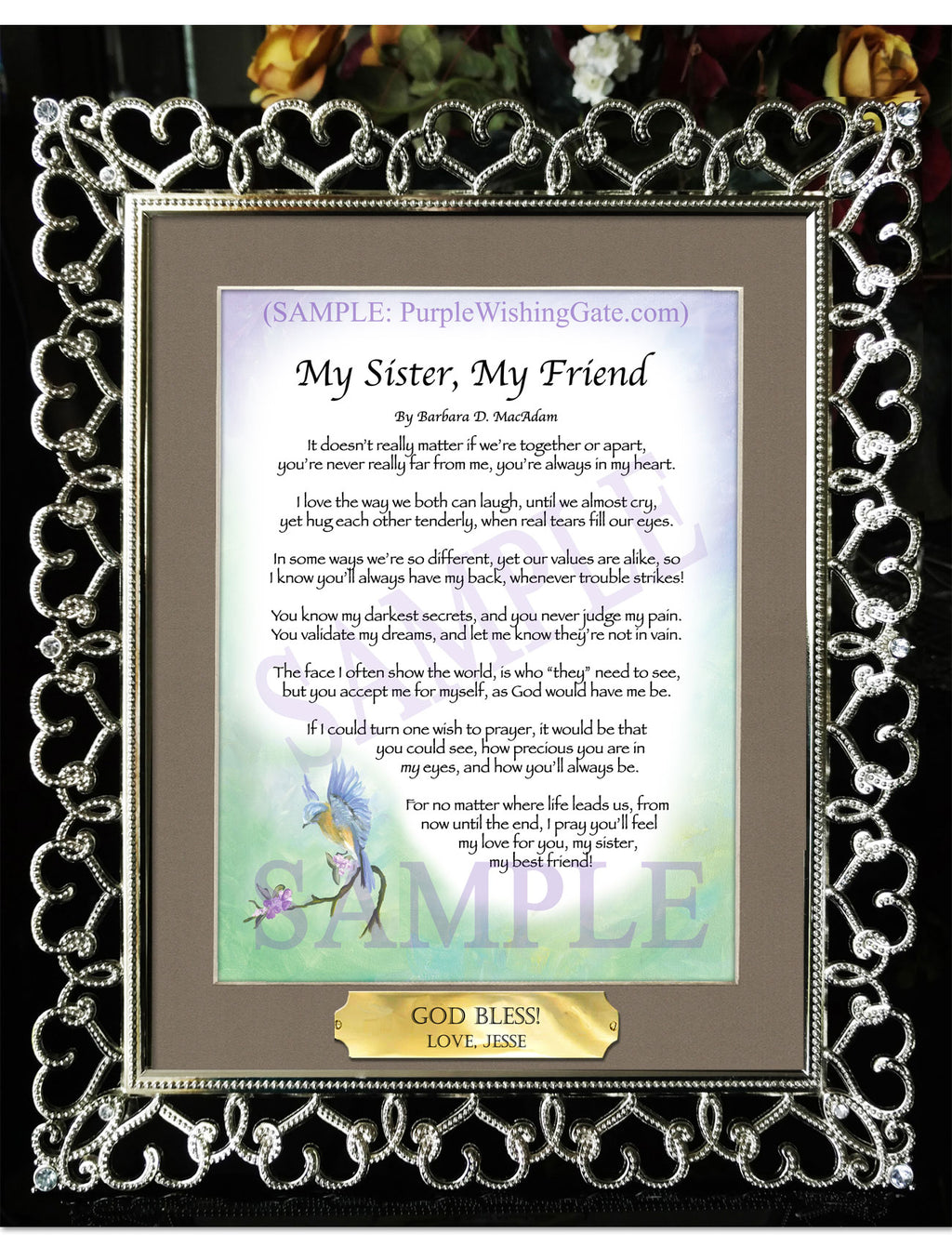 My Sister, My Friend - Sister-Women Gift - PurpleWishingGate.com