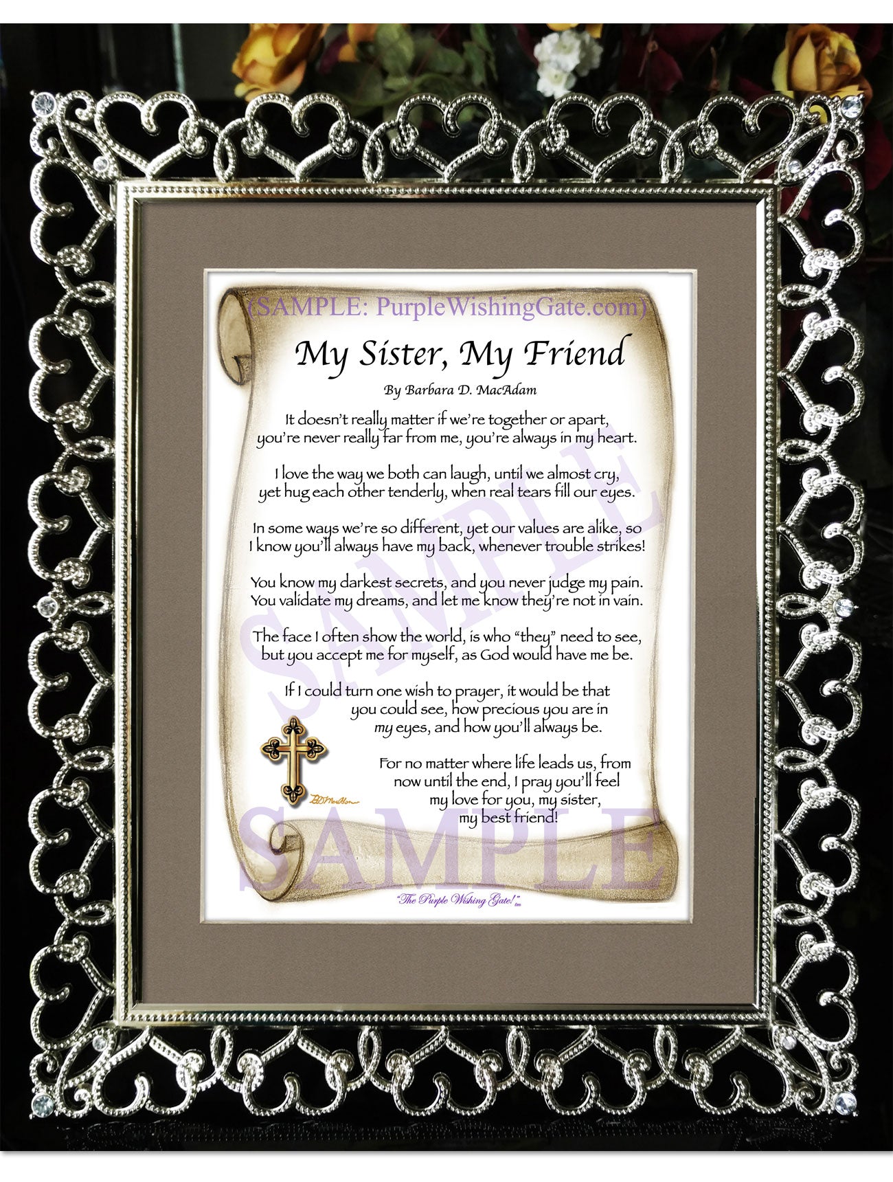 My Sister, My Friend - Sister-Women Gift - PurpleWishingGate.com