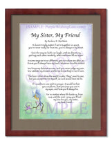 My Sister, My Friend - Sister-Women Gift - PurpleWishingGate.com