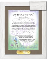 My Sister, My Friend - Sister-Women Gift - PurpleWishingGate.com
