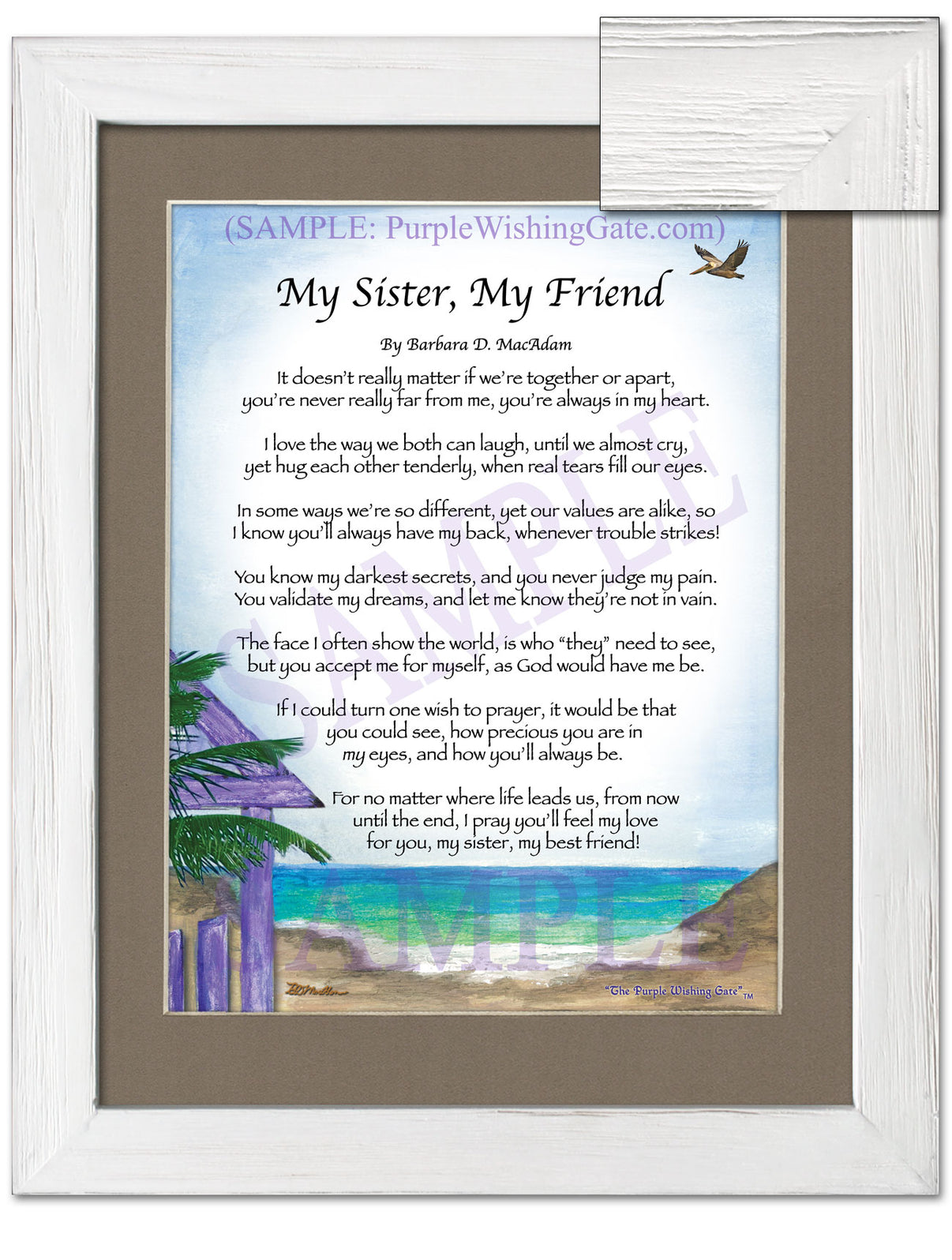 My Sister, My Friend - Sister-Women Gift - PurpleWishingGate.com