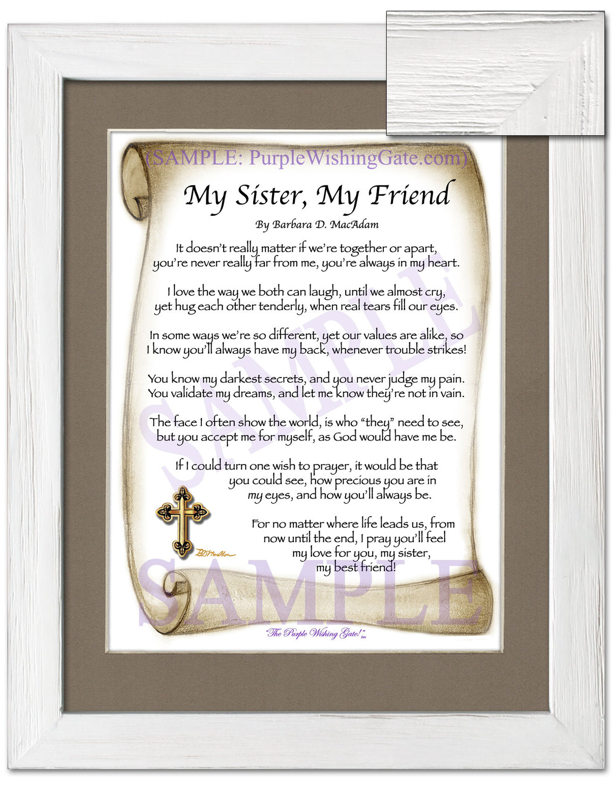 My Sister, My Friend - Sister-Women Gift - PurpleWishingGate.com