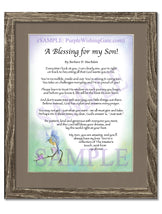 A Blessing for my Son! (child-adult) - Gifts for Son - PurpleWishingGate.com