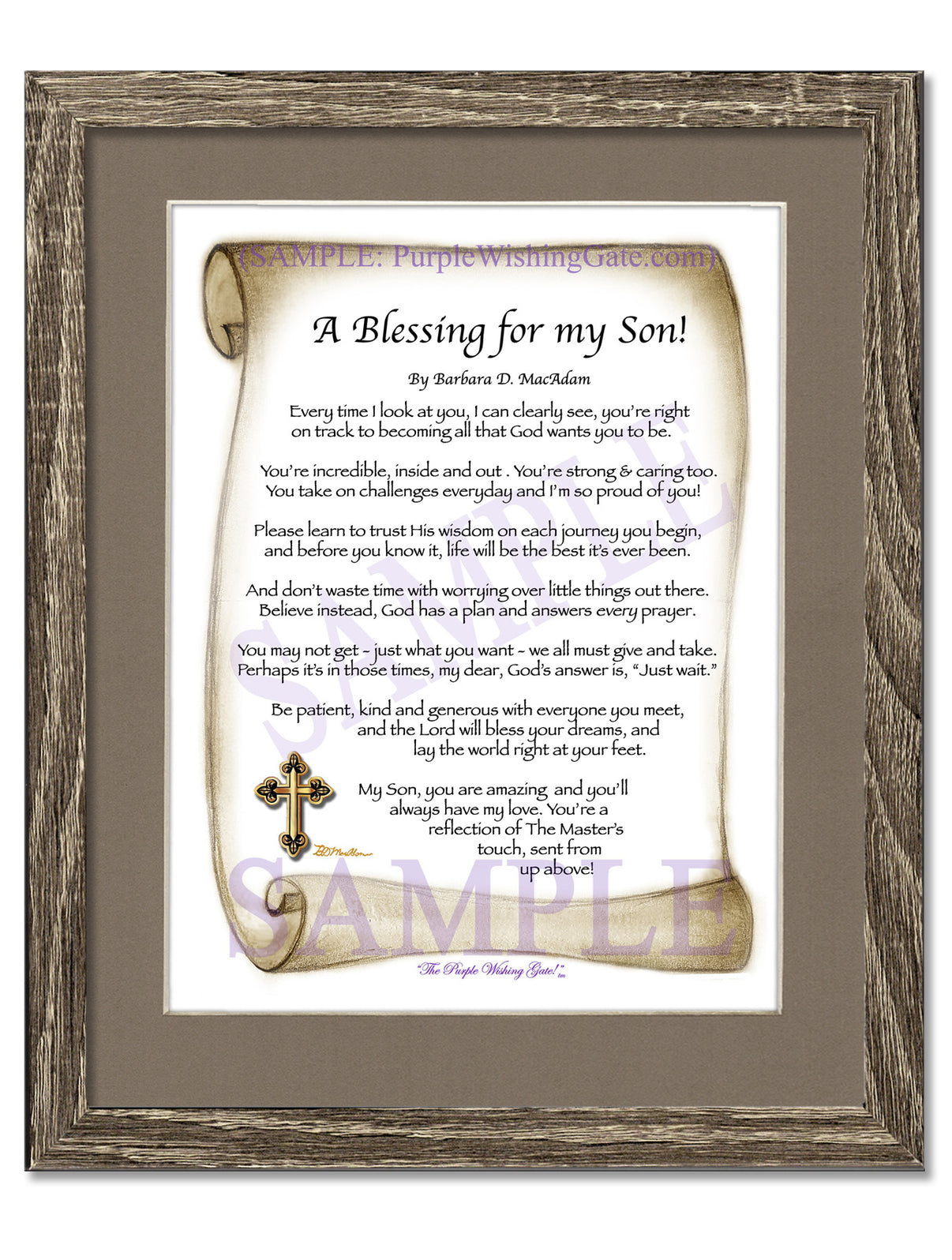 A Blessing for my Son! (child-adult) - Gifts for Son - PurpleWishingGate.com