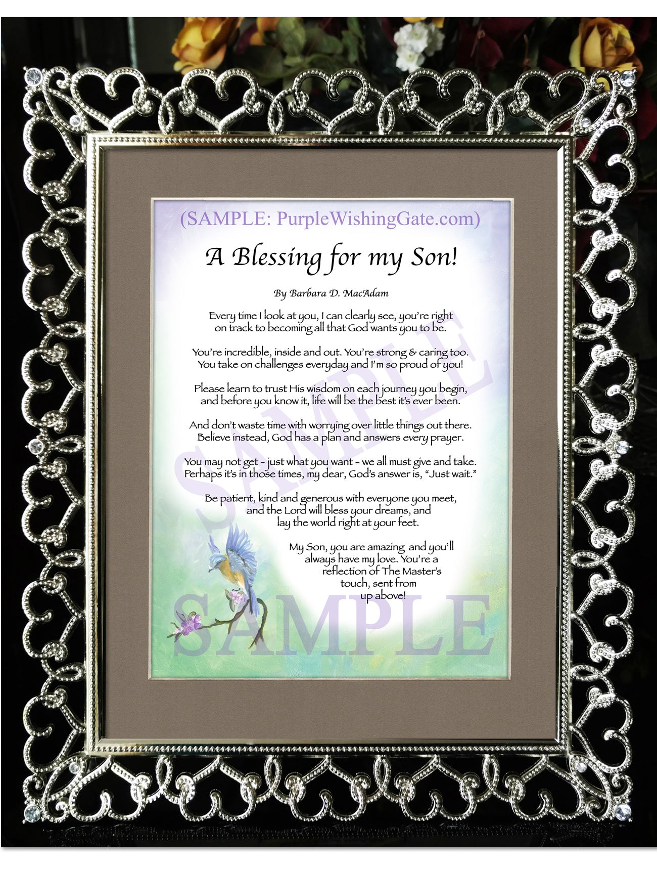 A Blessing for my Son! (child-adult) - Gifts for Son - PurpleWishingGate.com