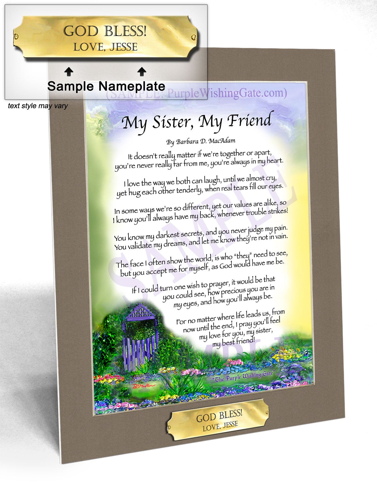 My Sister, My Friend - Sister-Women Gift - PurpleWishingGate.com