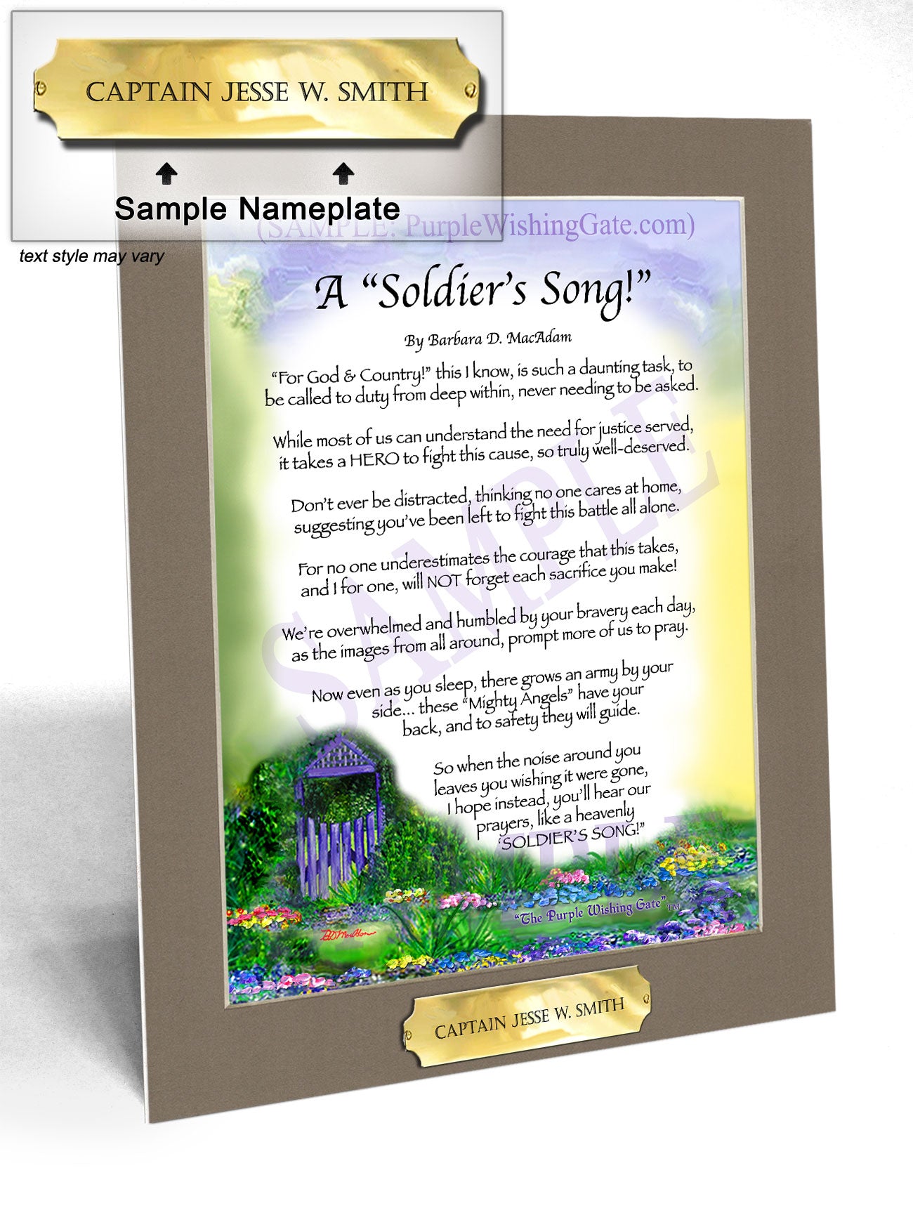 A Soldier's Song! - Military Gift - PurpleWishingGate.com