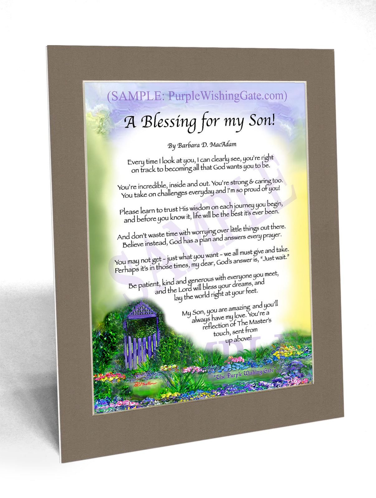 A Blessing for my Son! (child-adult) - Gifts for Son - PurpleWishingGate.com