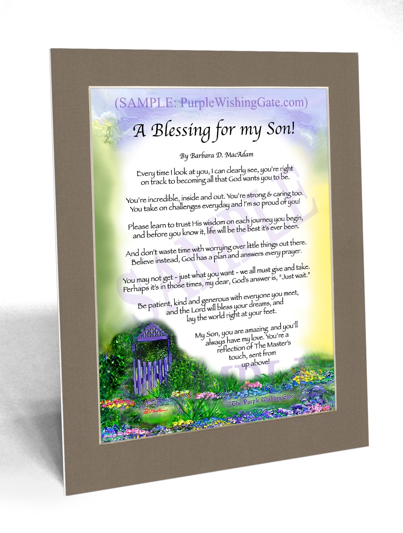 A Blessing for my Son! (child-adult) - Gifts for Son - PurpleWishingGate.com