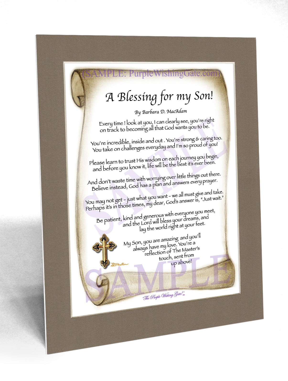 A Blessing for my Son! (child-adult) - Gifts for Son - PurpleWishingGate.com