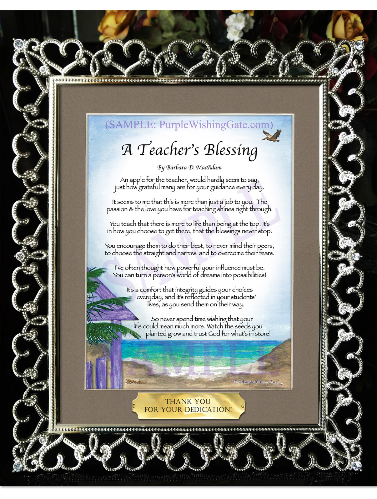 A Teacher's Blessing - Teacher's Gift - PurpleWishingGate.com