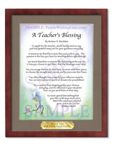 A Teacher's Blessing - Teacher's Gift - PurpleWishingGate.com