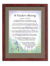 A Teacher's Blessing - Teacher's Gift - PurpleWishingGate.com