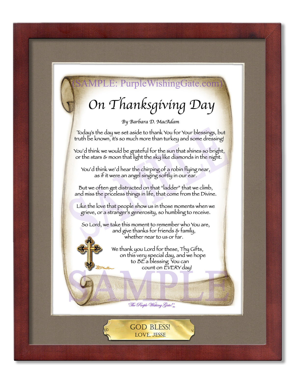 On Thanksgiving Day - Thanksgiving Gift - PurpleWishingGate.com