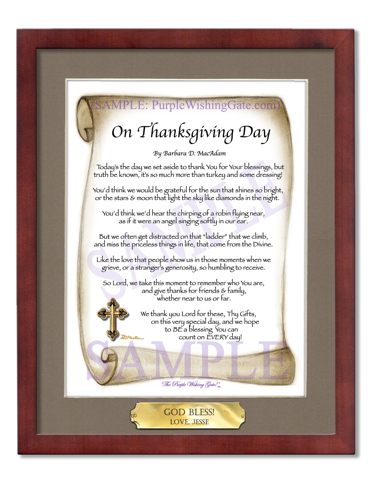 On Thanksgiving Day - Thanksgiving Gift - PurpleWishingGate.com