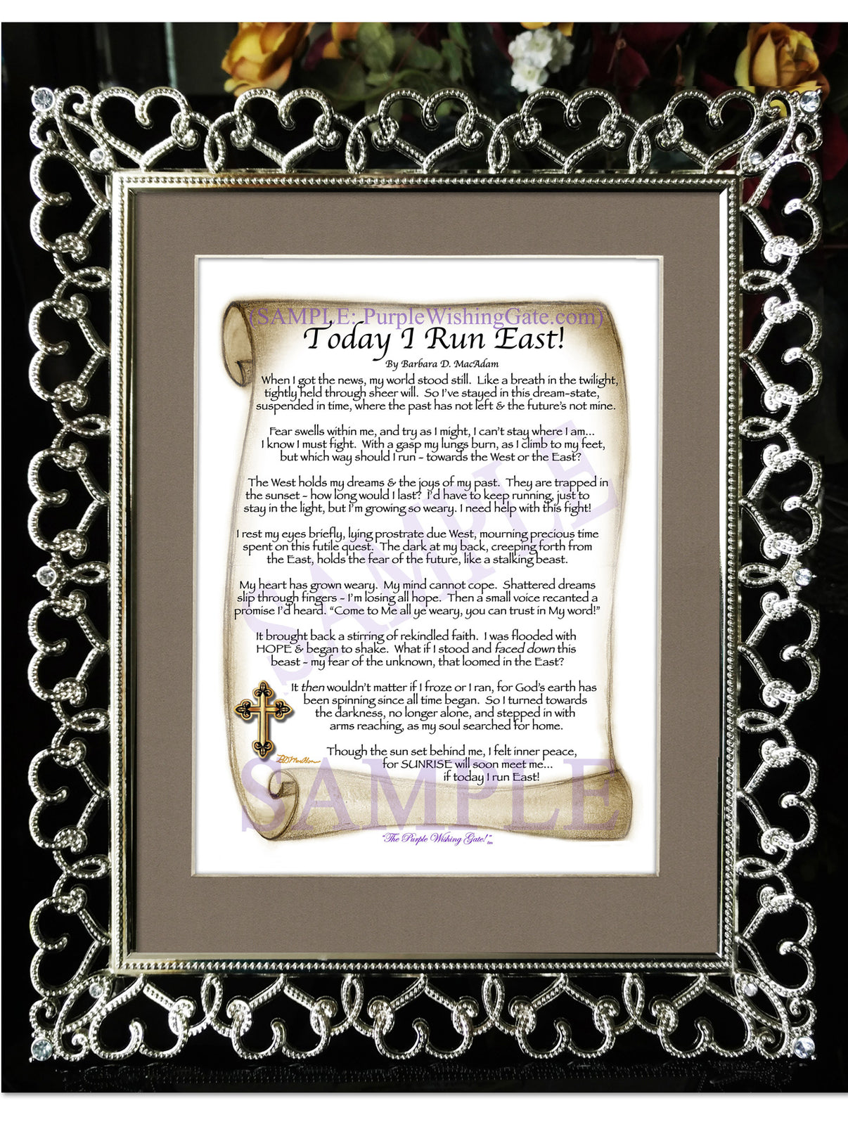 Today I Run East! (Prayer of Hope) - Encouragement Gift - PurpleWishingGate.com