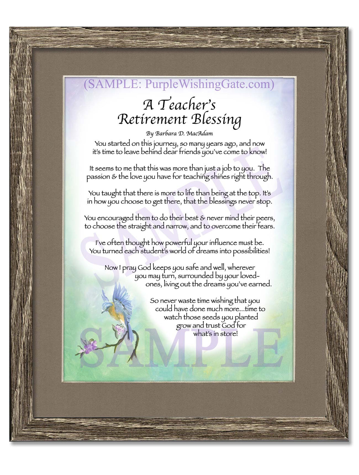 A Teacher's Retirement Blessing